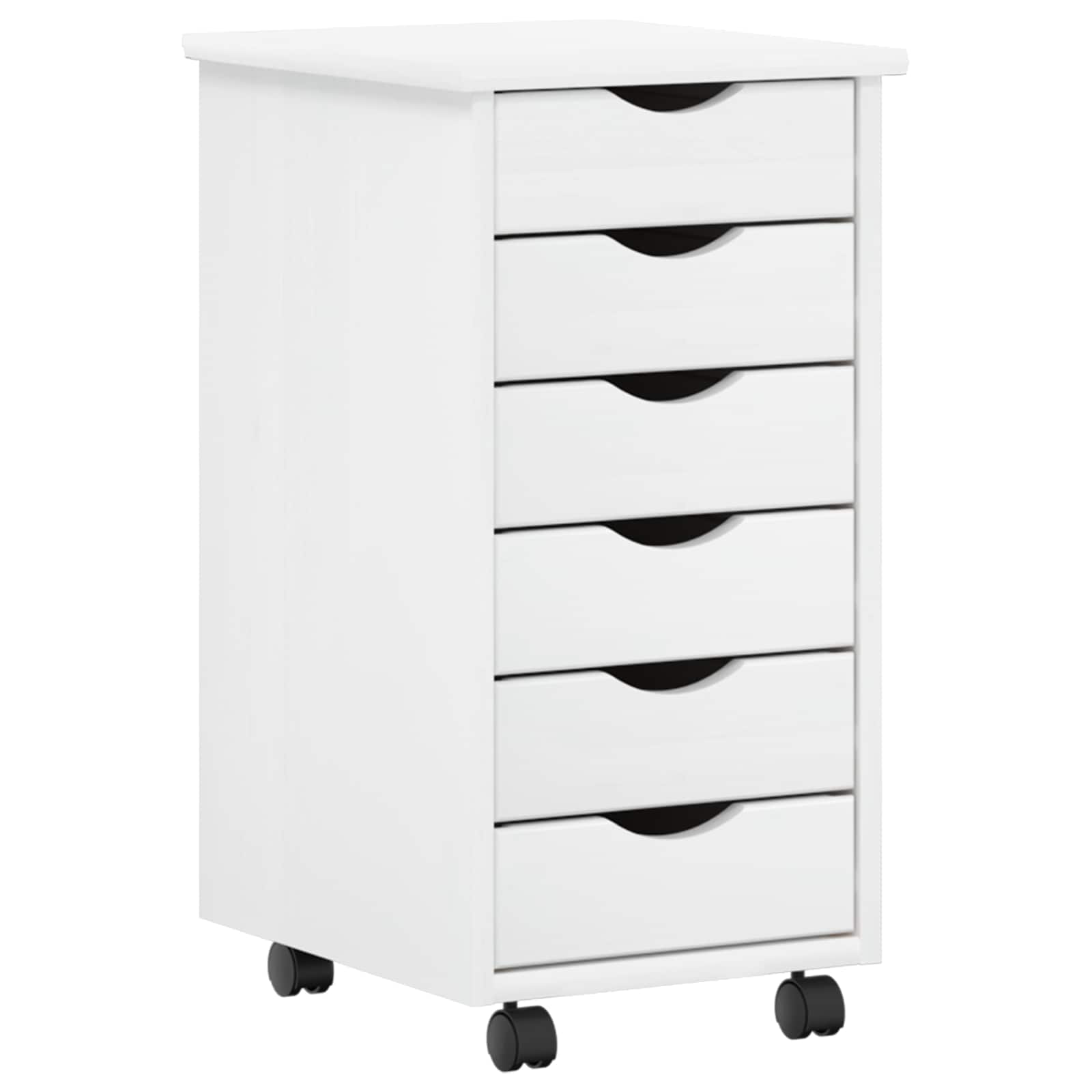 Desk und Rolling Cabinet Set MOSS 2 pcs Honigbraun