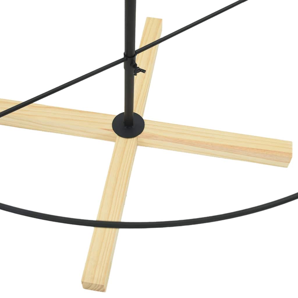 Weihnachtsdeko mit Ständer Schwarz 60 cm Stahl