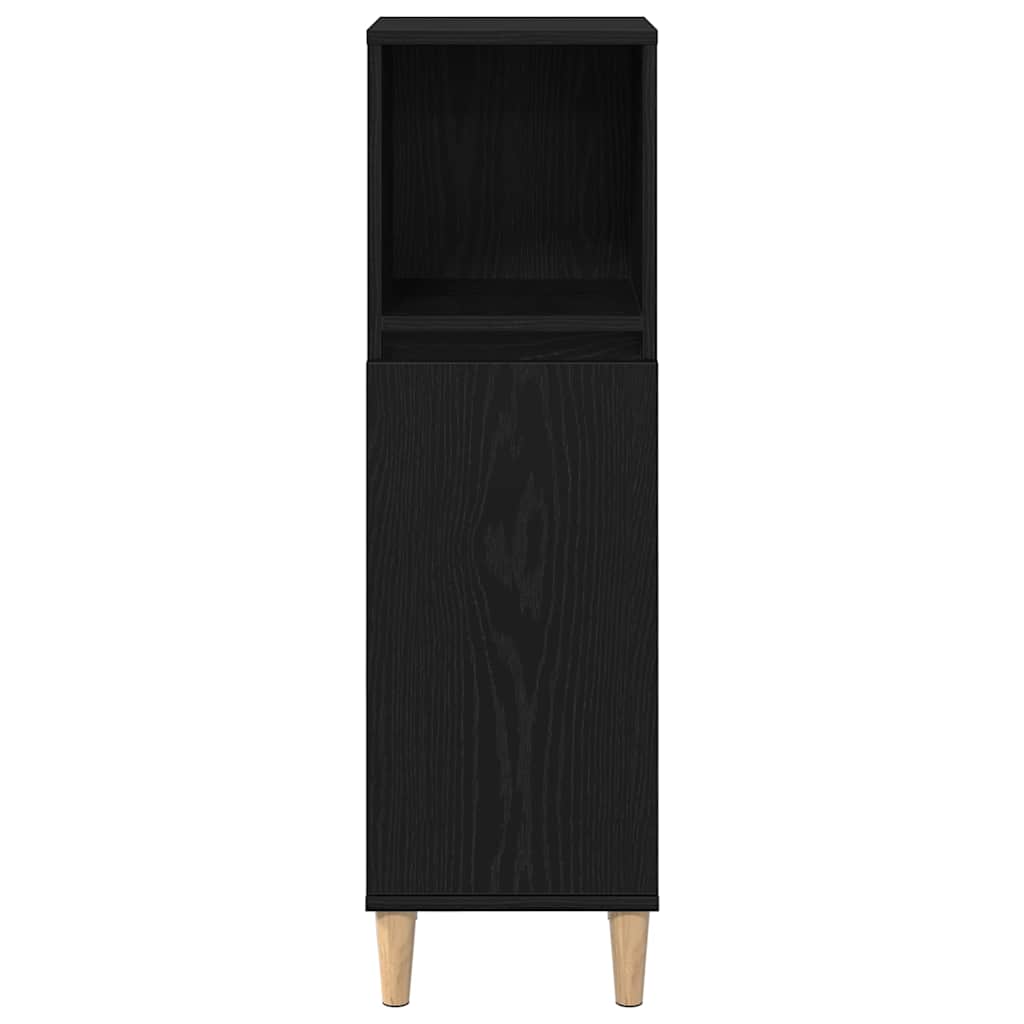 Badschrank Weiß 30x30x100 cm Holzwerkstoff