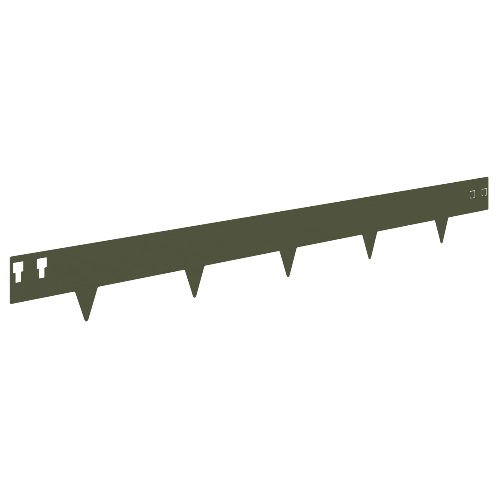 Raseneinfassung 10 pcs 100 x 12 cm Stahl Schwarz