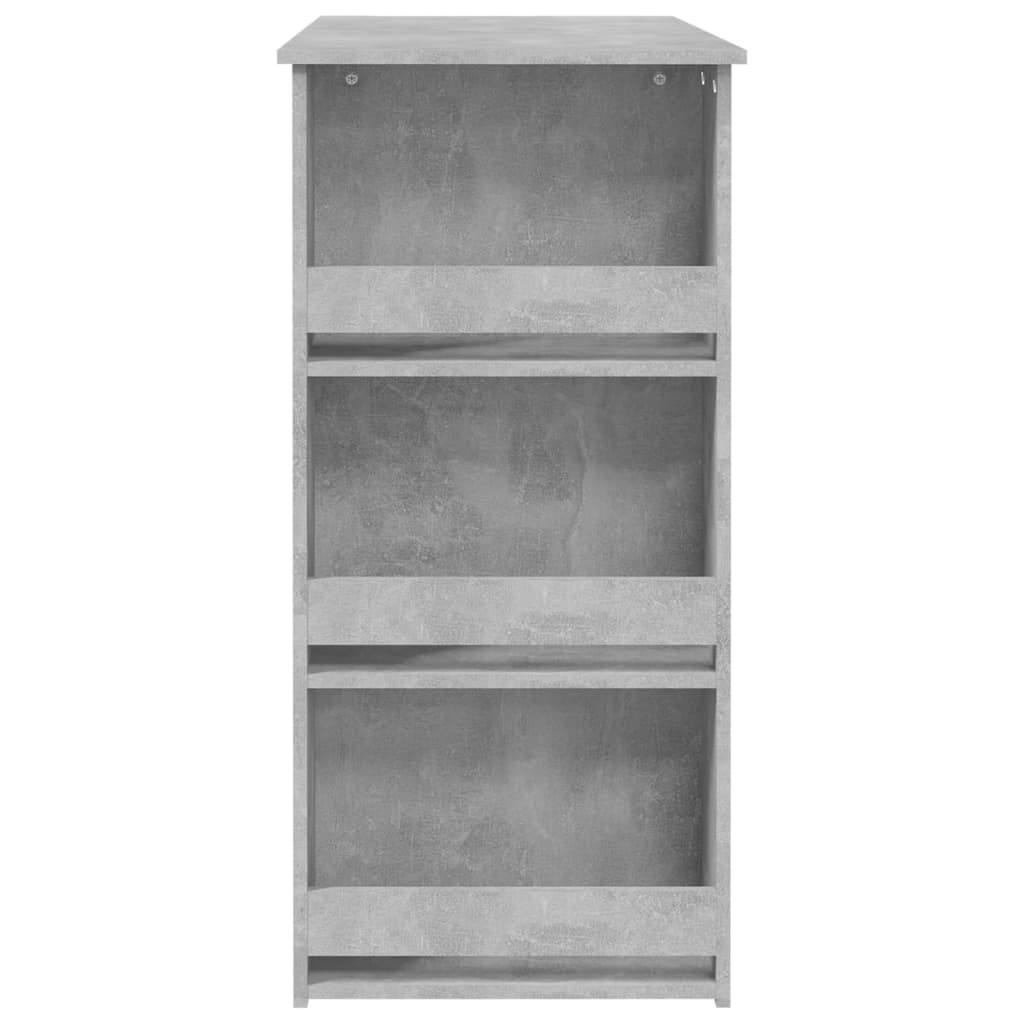 Bartisch mit Ablagefläche Weiß 102x50x103,5 cm Holzwerkstoff
