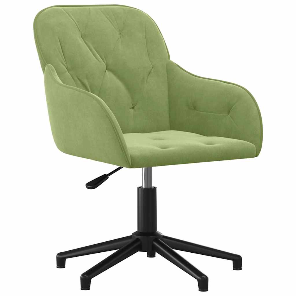 Bürostuhl Drehbar Blau Samt