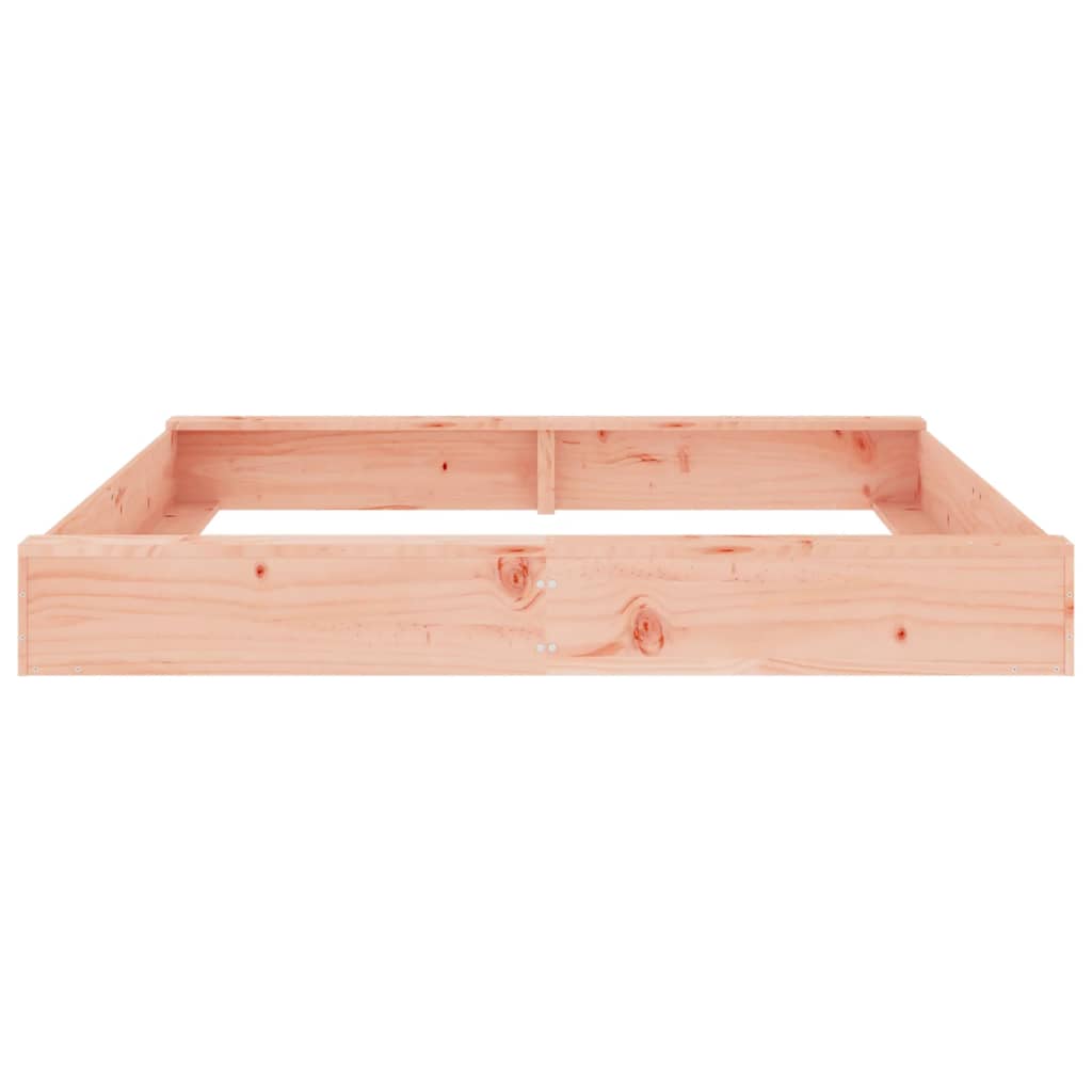 Sandkasten mit Sitzen Honigbraun Quadratisch Massivholz Kiefer
