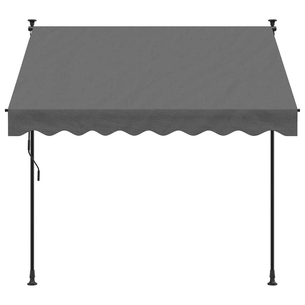 Einziehbare Markise Handbetrieben 150 cm Anthrazit