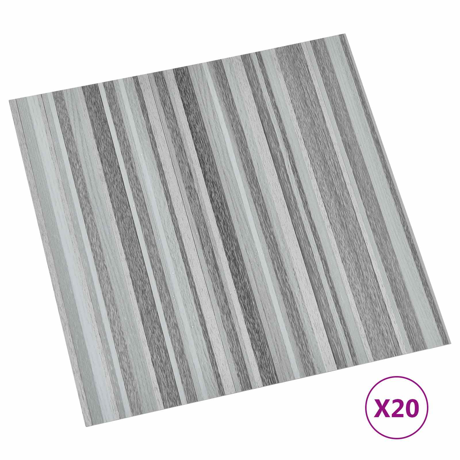 Selbstklebende Bodenplanken 30,5 x 30,5 cm 20 pcs PVC Betongrau