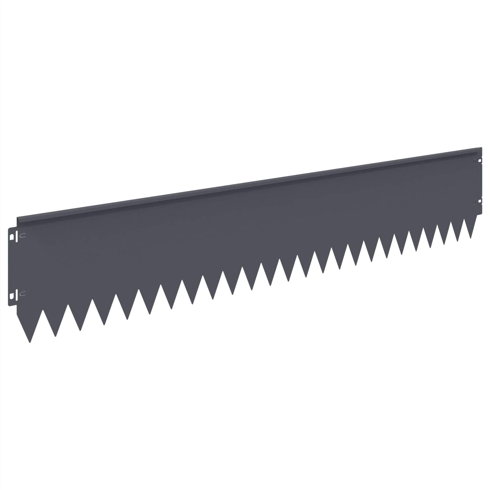 Raseneinfassung 10 pcs 103 x 10 cm Stahl Schwarz