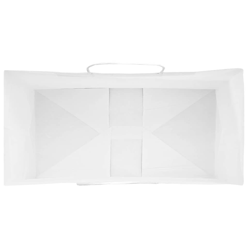 Papiertragetaschen 50 Stk. mit Henkeln Braun 21x11x36 cm