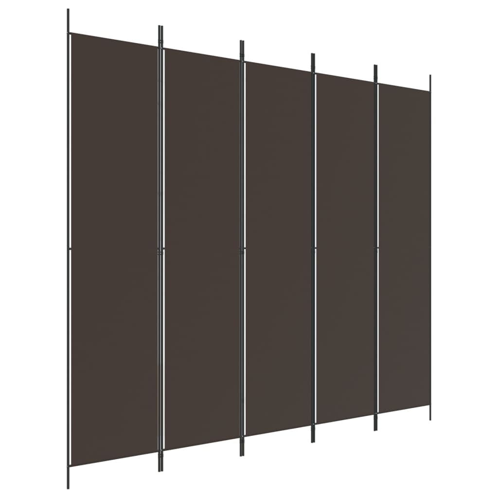 3-teiliger Raumteiler Beige 150 x 220 cm Stoff