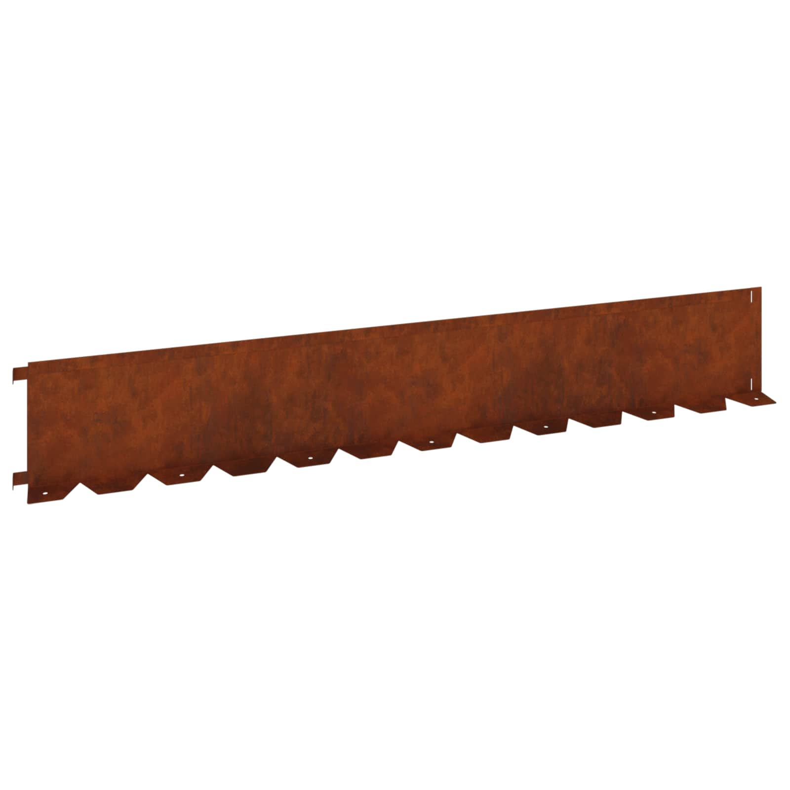 Raseneinfassung 10 pcs 102 x 4 x 4 cm Stahl Schwarz