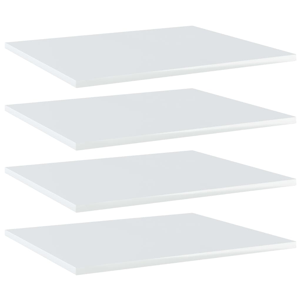 Bücherregal-Bretter 4 Stk. Weiß 40x10x1,5 cm Holzwerkstoff