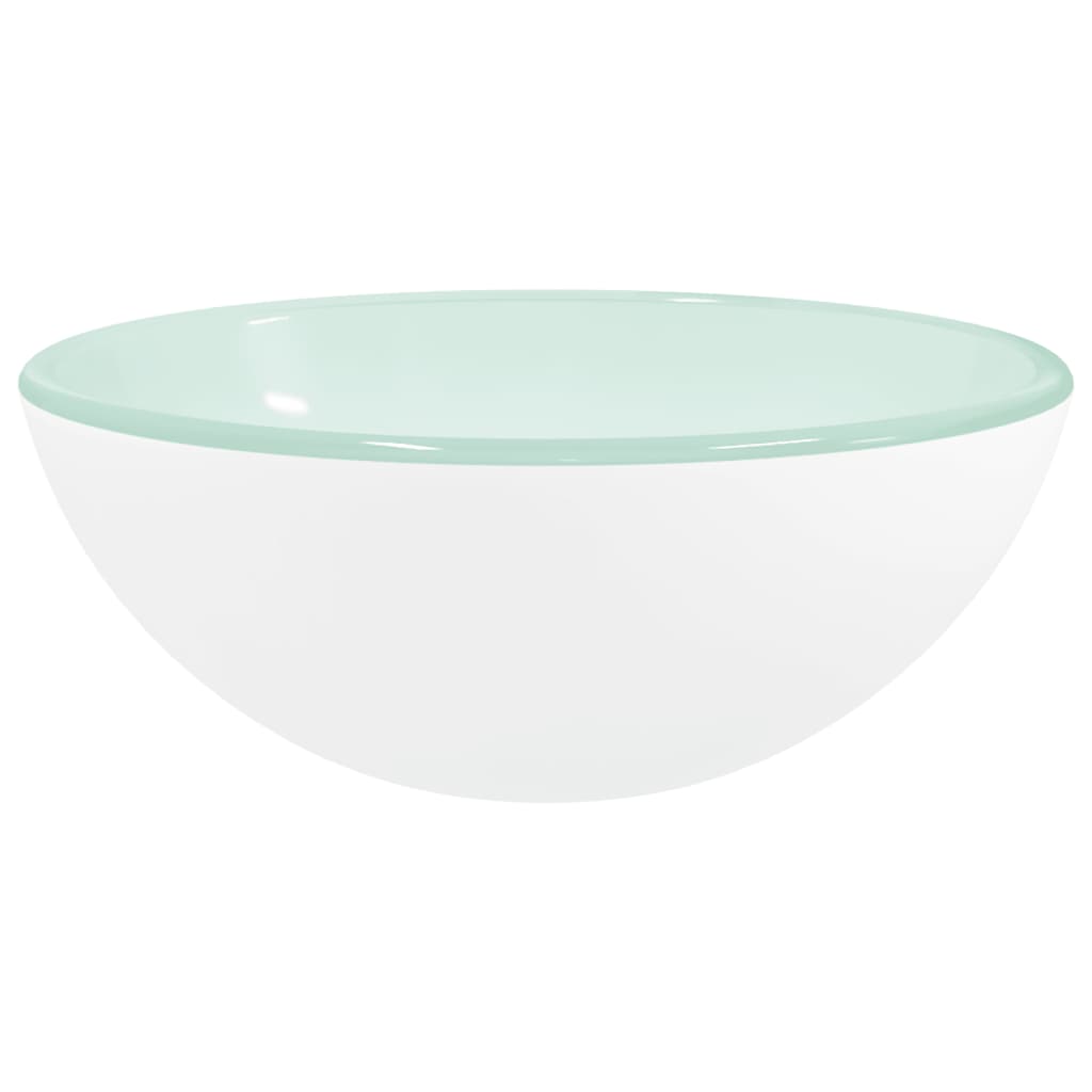 Waschbecken Hartglas 35x12 cm Transparent