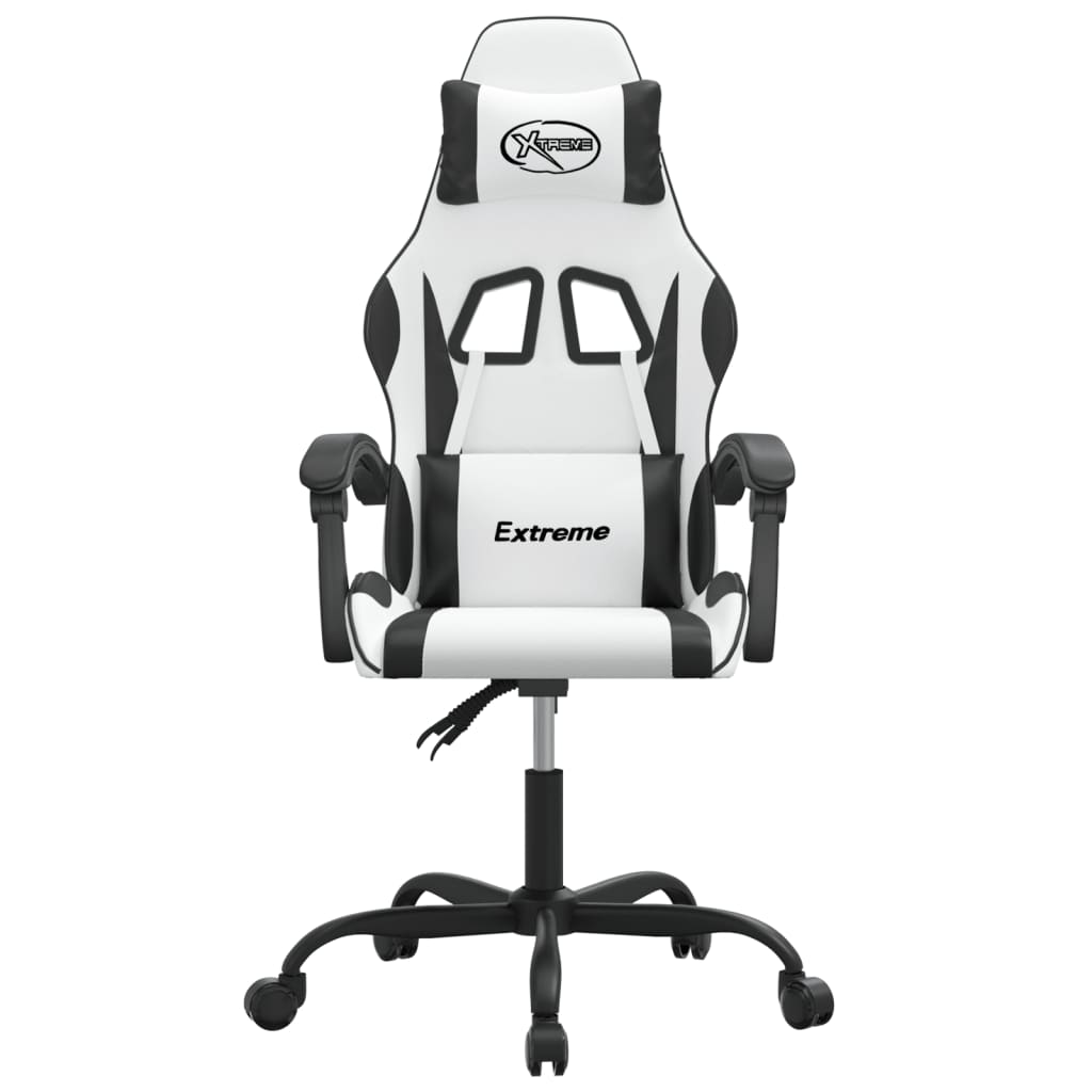 Gaming-Stuhl Drehbar Schwarz und Grün Kunstleder