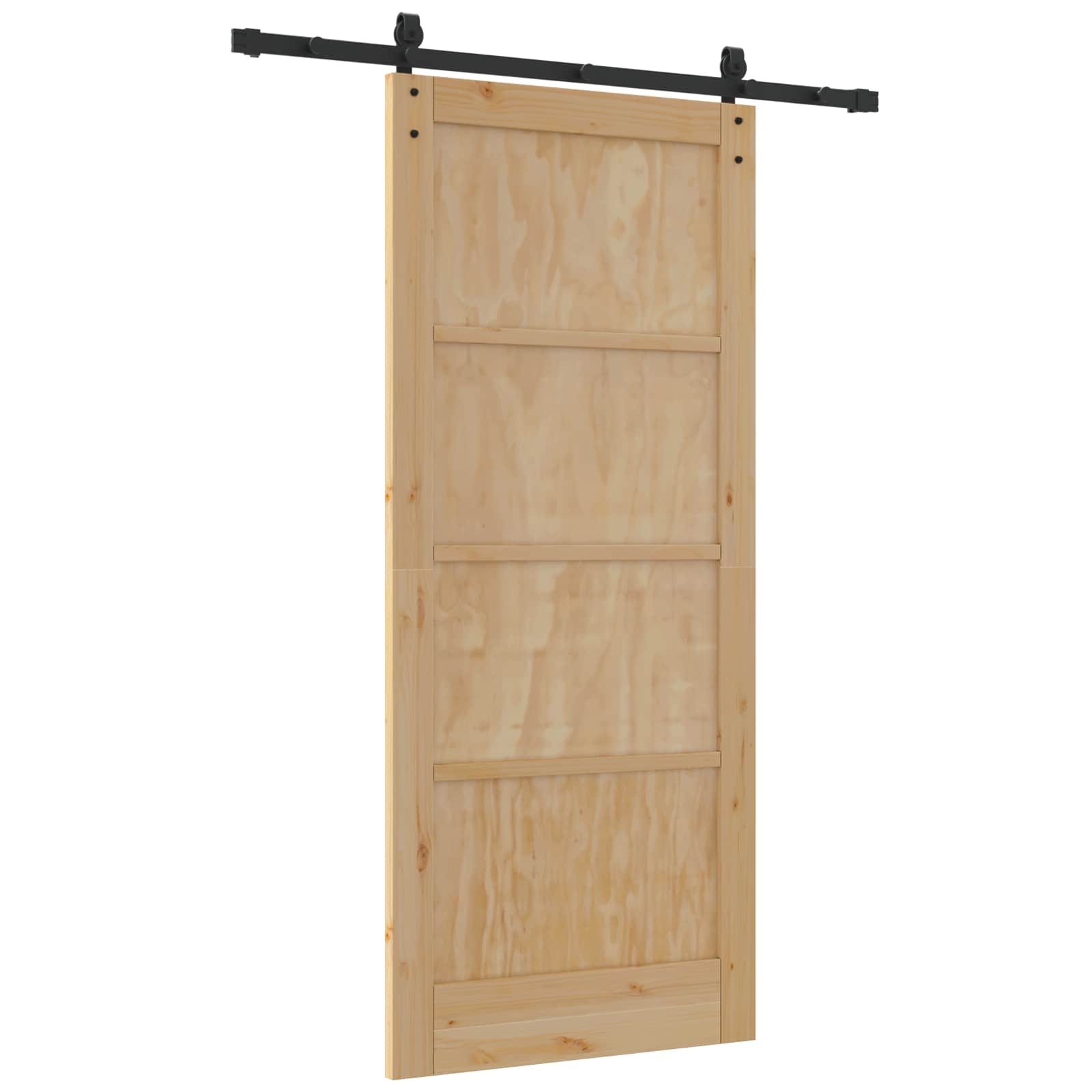 Schiebetür Natur 61 x 198,5 cm Massives Kiefernholz
