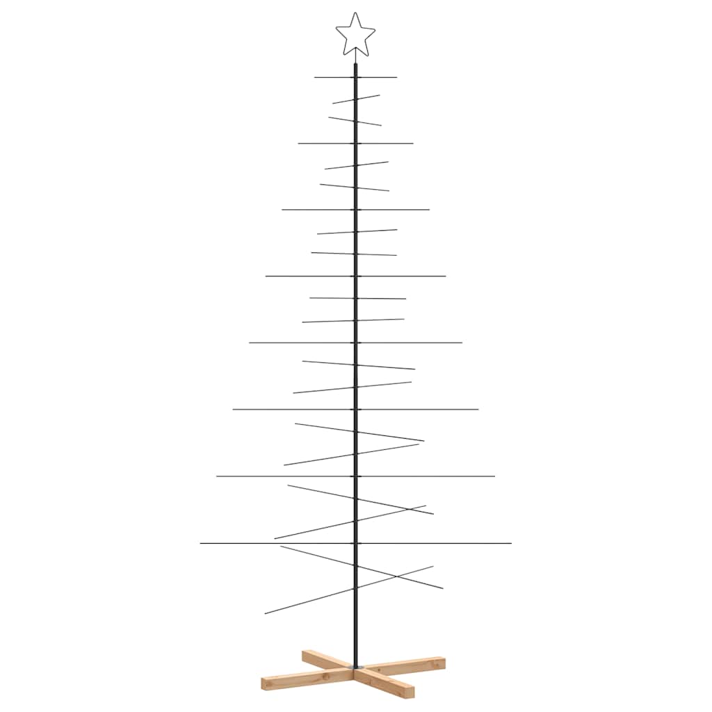 Metall Weihnachtsbaum Schwarz 59,5 cm Pulverbeschichteter Stahl