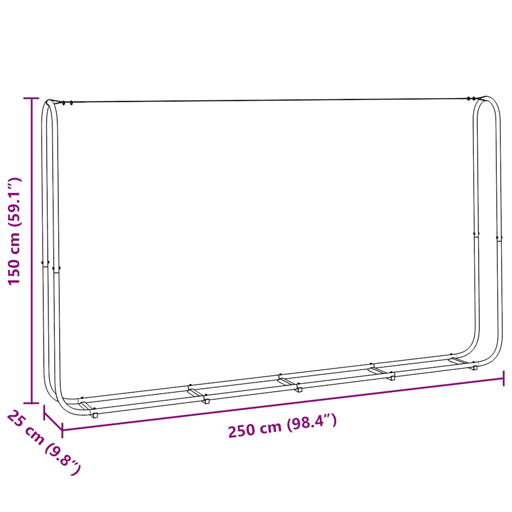Kaminholzregal 100x25x150 cm Stahl verzinkt