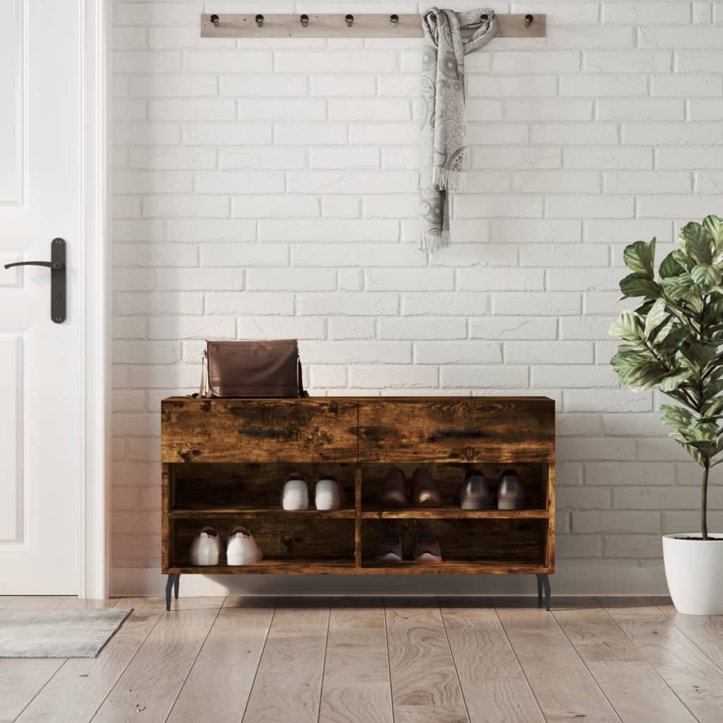 Schuhbank Weiß 102x35x55 cm Holzwerkstoff