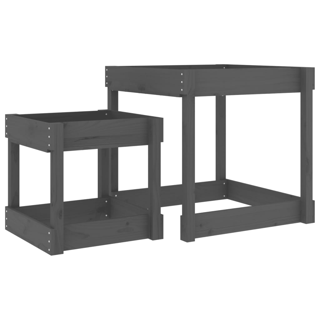 Sand-Spieltische 2 Stk. Massivholz Kiefer