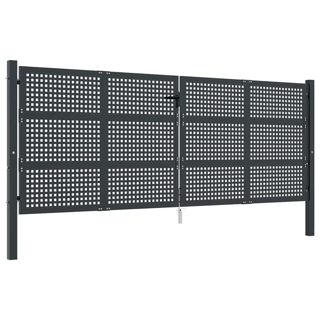 Gartentor Anthrazit 100x75 cm Stahl