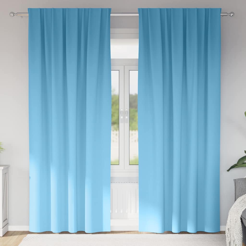 Verdunkelungs-Vorhänge mit Ringen 2 pcs Beige 140 x 140 cm