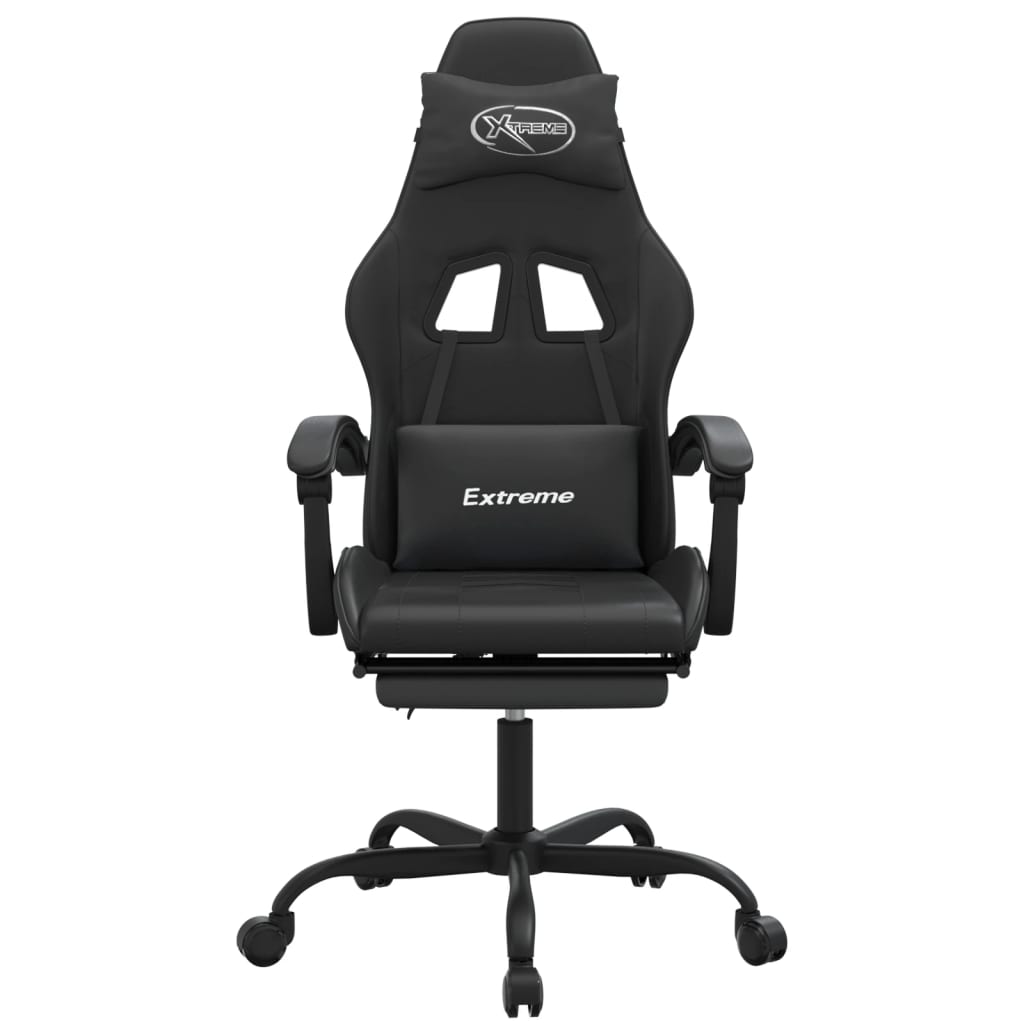 Gaming-Stuhl Drehbar Schwarz und Rot Kunstleder