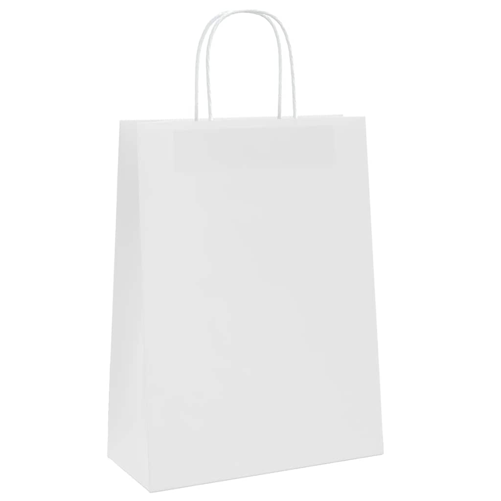 Papiertragetaschen 50 Stk. mit Henkeln Braun 21x11x36 cm