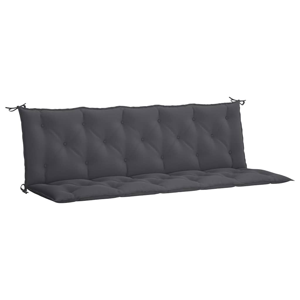Gartenbank-Auflage Anthrazit 100x(50+50)x7 cm Oxford-Gewebe