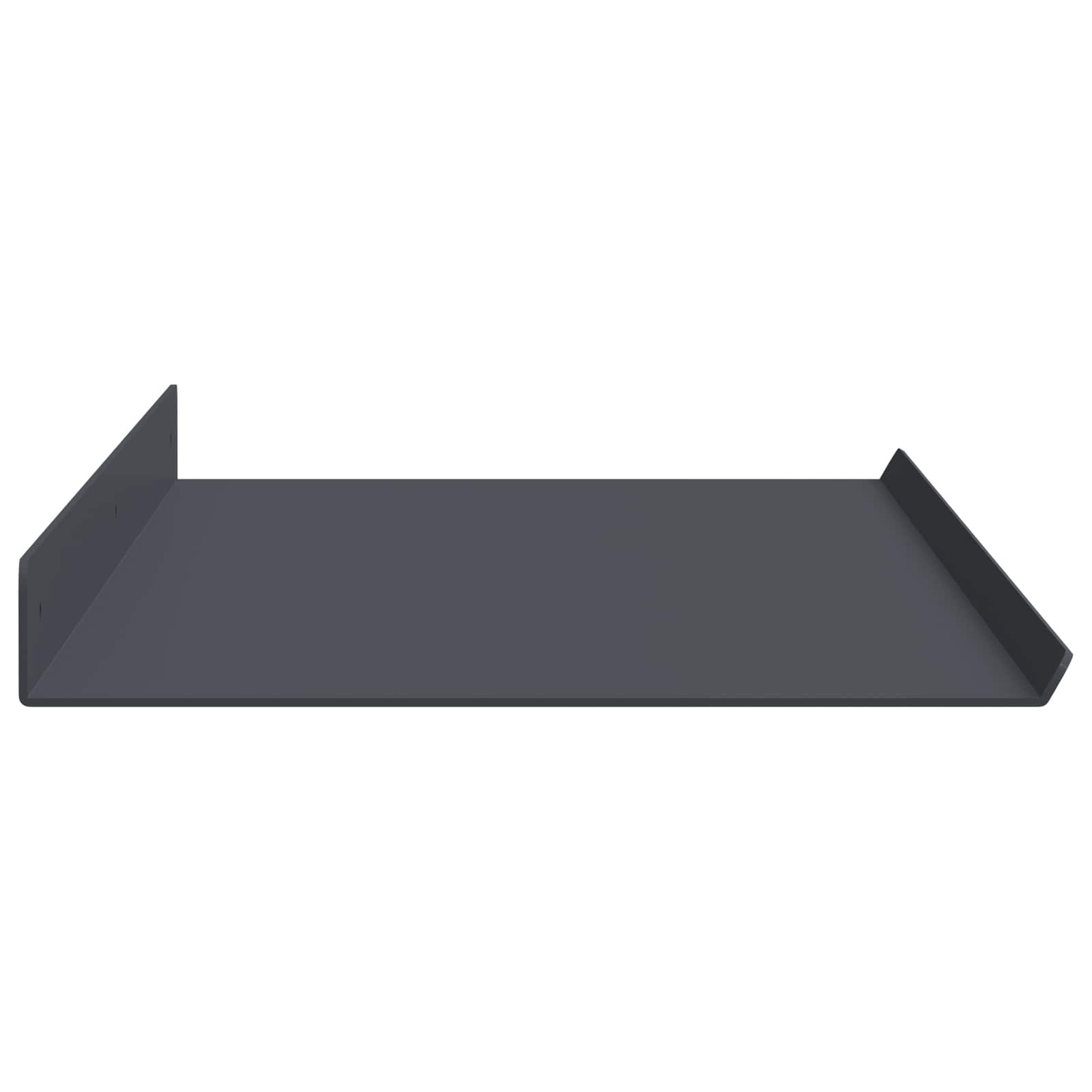 Schwebendes Regal 3 pcs Schwarz 40 x 9 x 2,5 cm Stahl