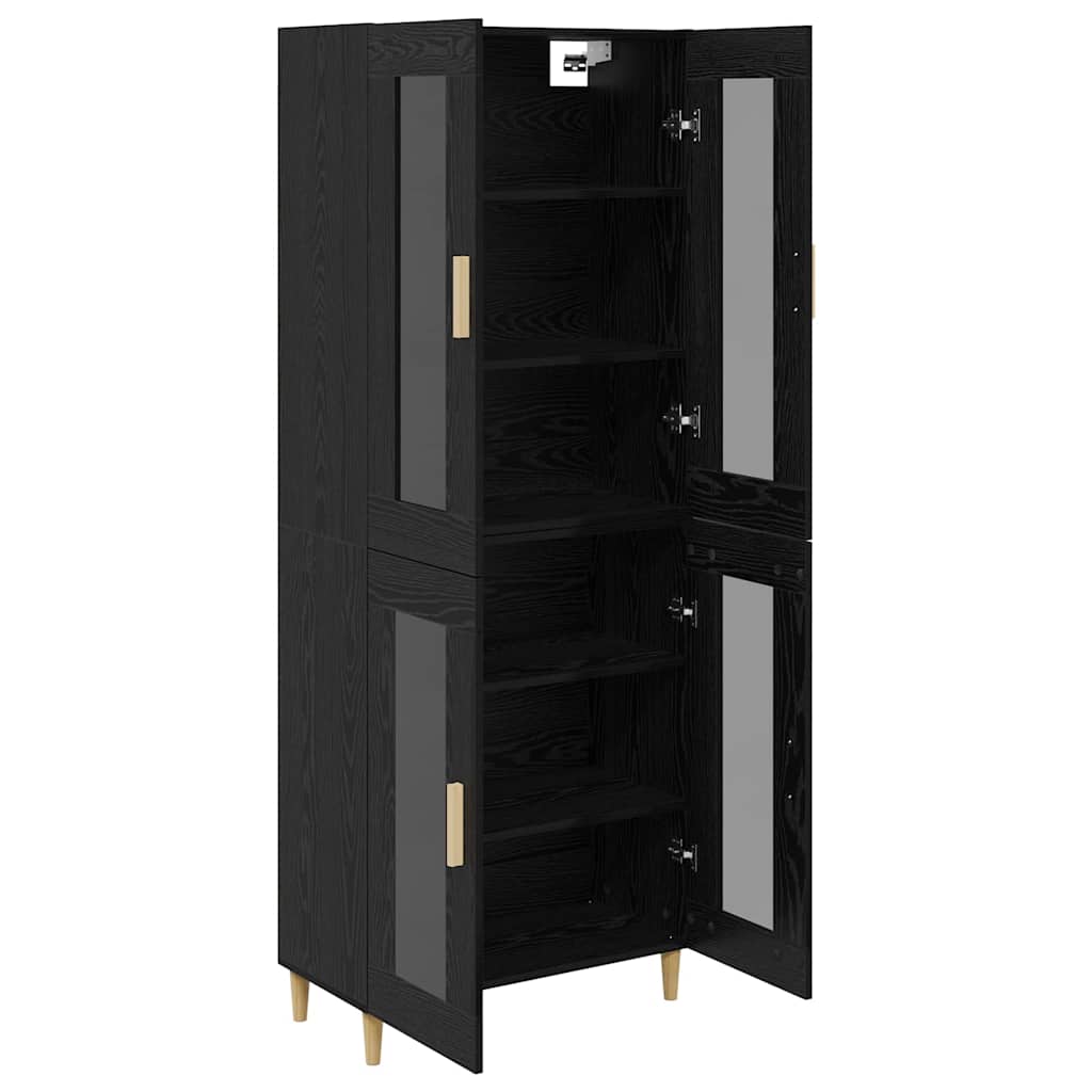Highboard Altholz 69,5 x 34 x 180 cm Holzwerkstoff