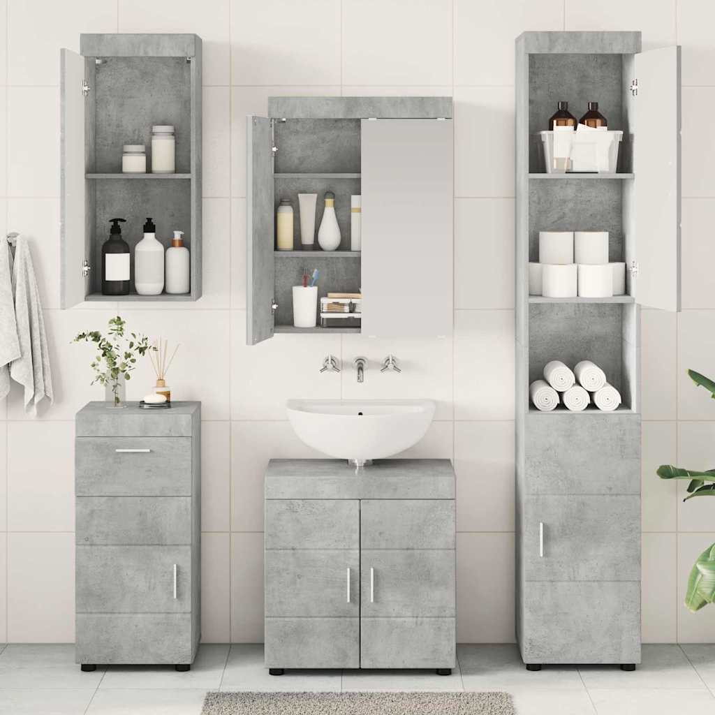 Badezimmermöbel-Set TULUM 2 pcs Weiß 60 x 34 x 63 cm