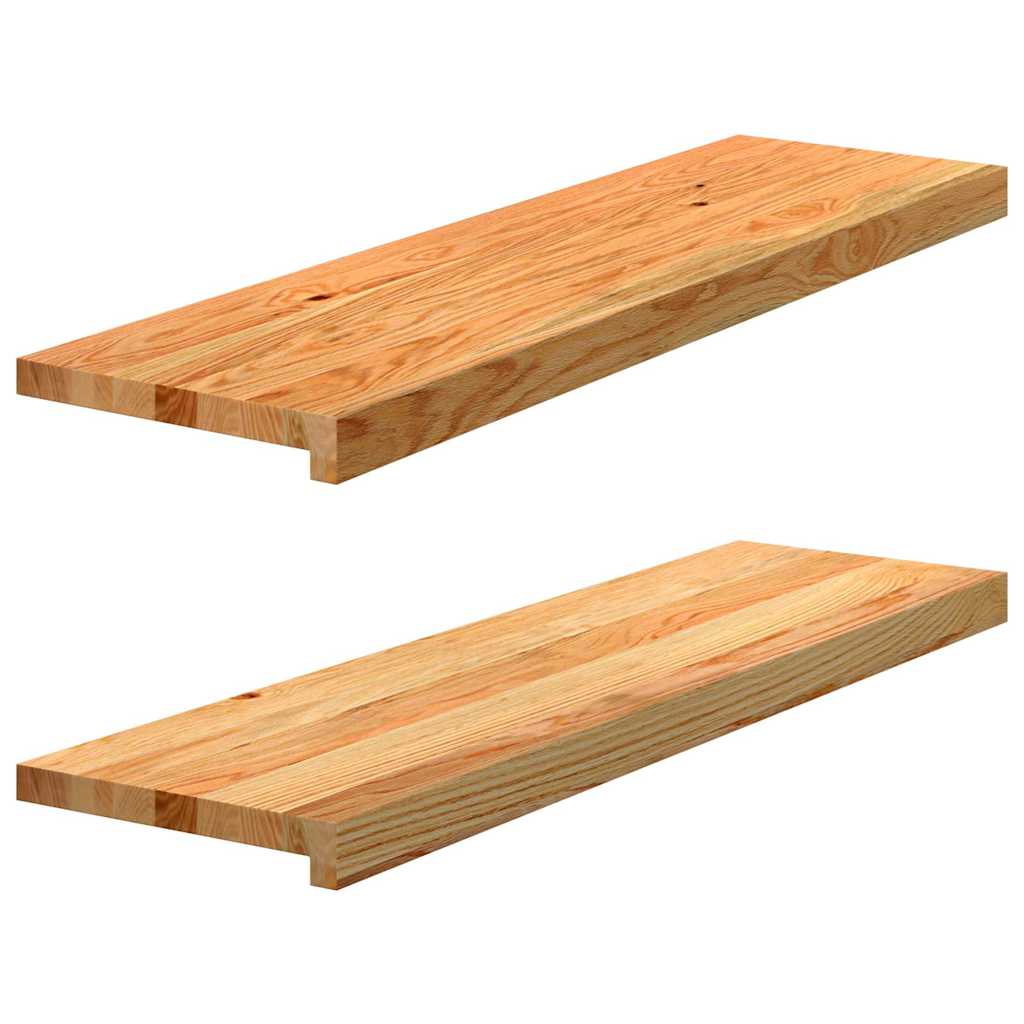 Treppenstufen 4 Stk. Unbehandelt 70x25x2 cm Massivholz Eiche