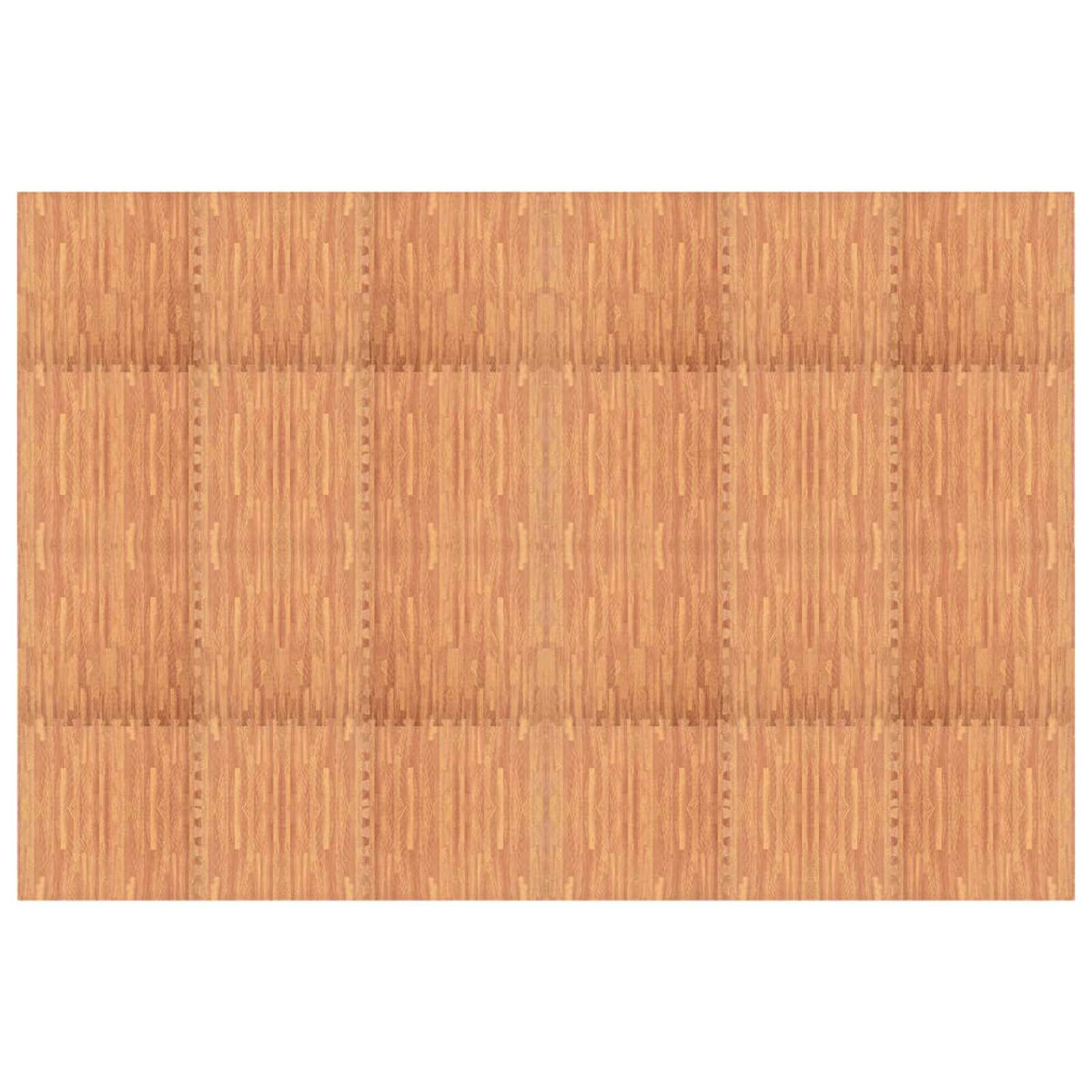 Pool Bodenteppich 6 pcs Schwarz 2,16 ㎡ EVA-Schaum