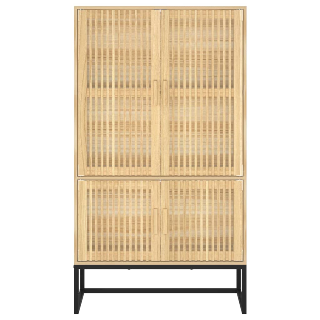Highboard Weiß 70x35x125 cm Holzwerkstoff
