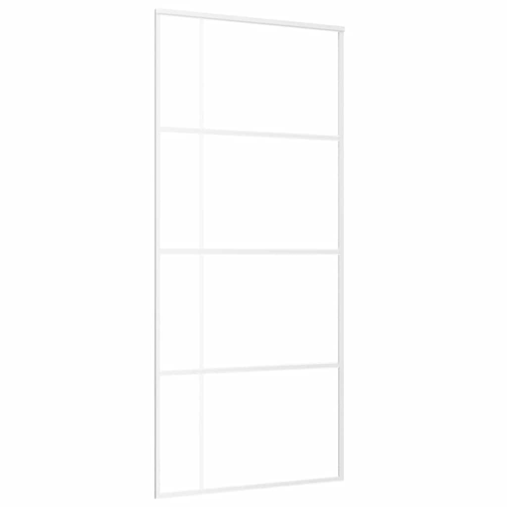 Schiebetür ESG-Glas und Aluminium 76x205 cm Schwarz