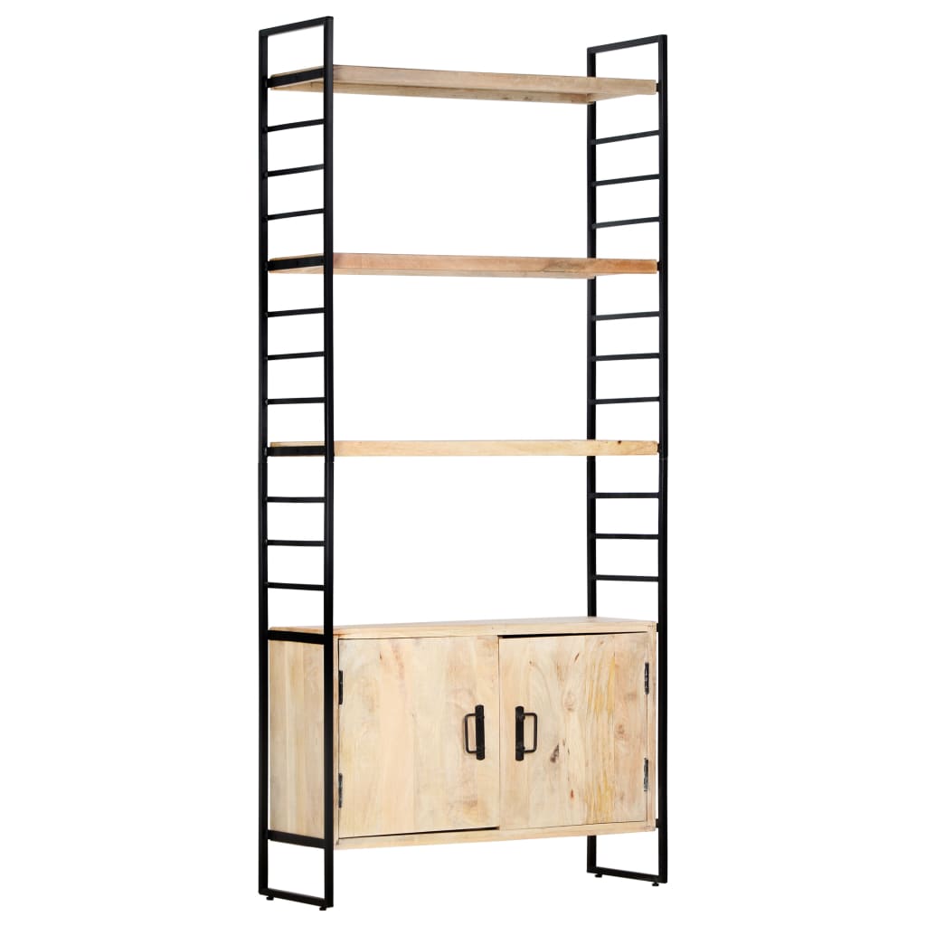 Bücherregal 4 Ebenen 80x30x180 cm Altholz Massiv