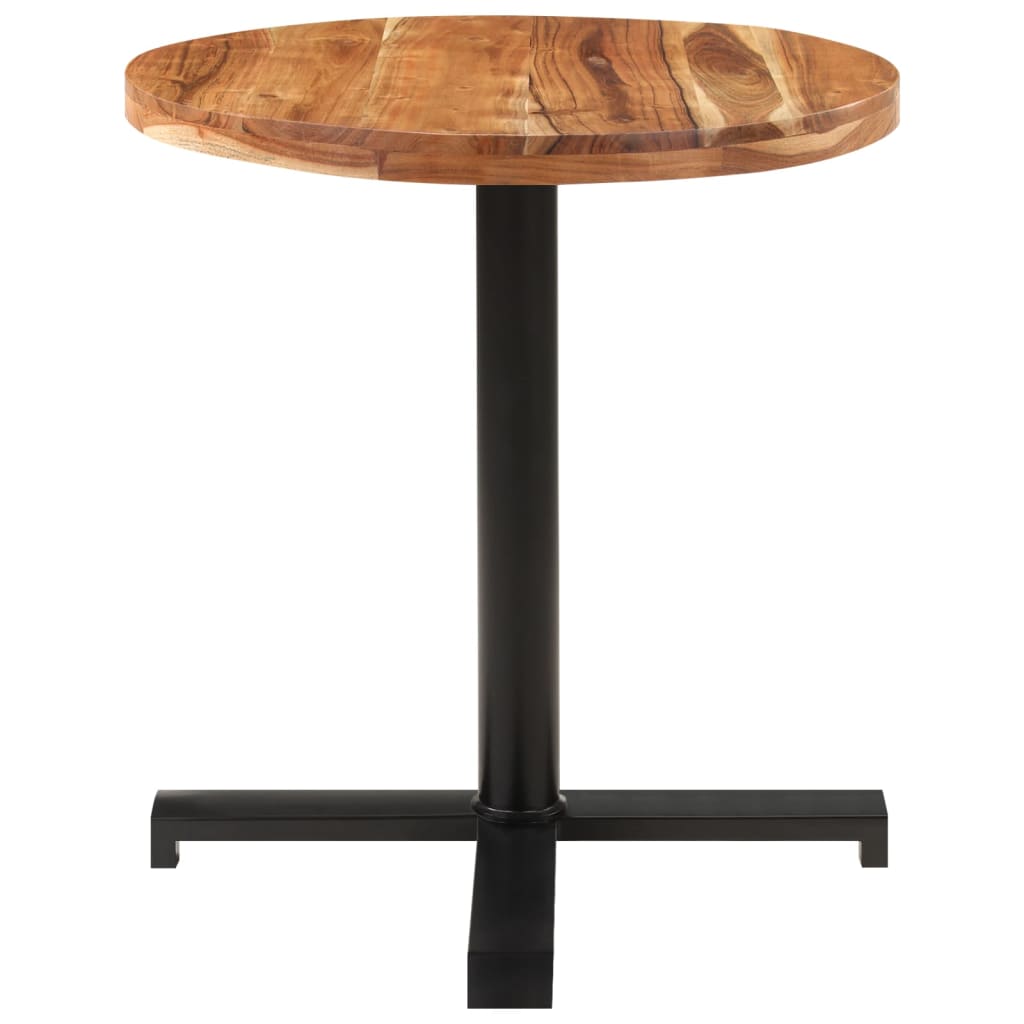 Bistrotisch Rund Ø60x75 cm Raues Mangoholz