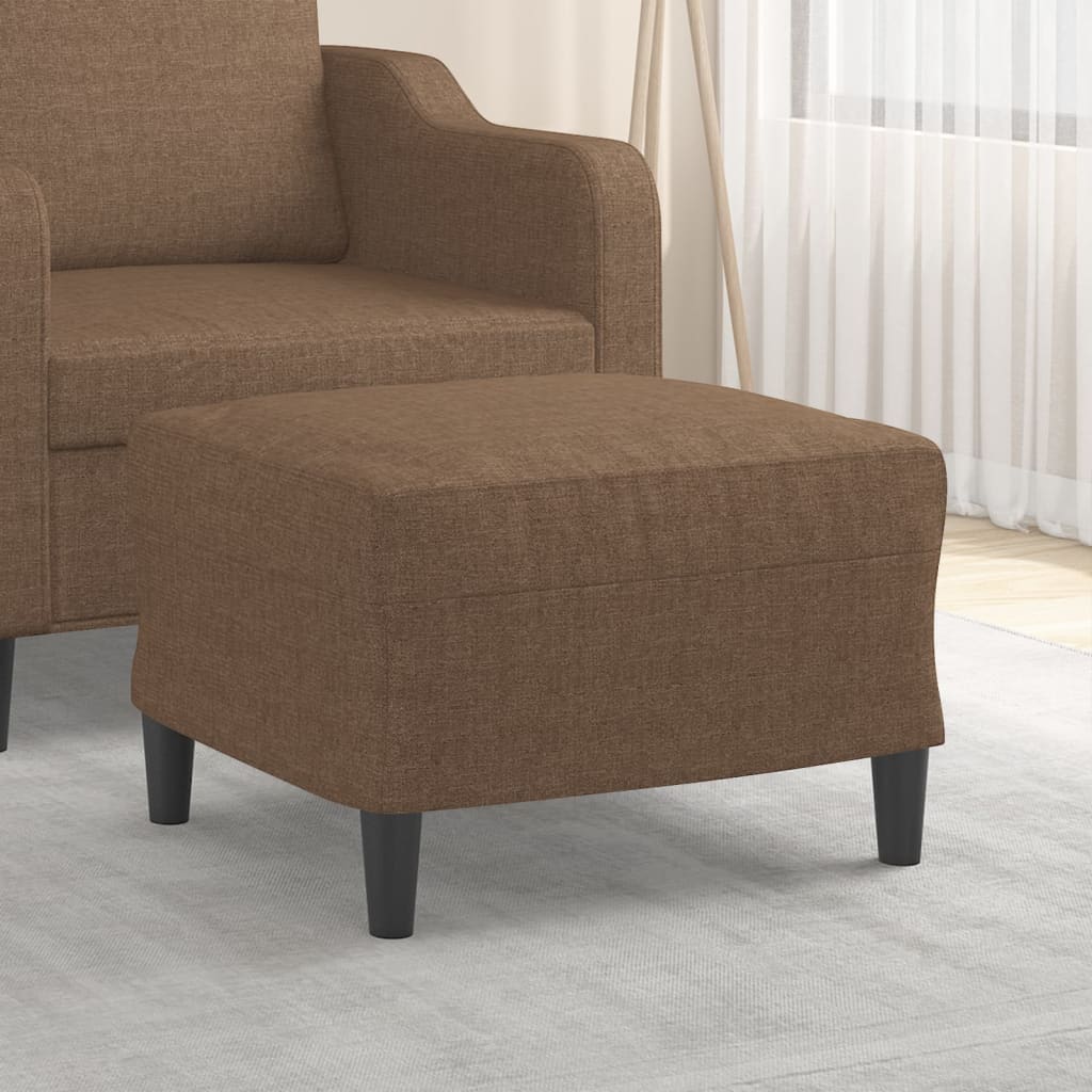 Fußhocker Hellgrau 60x50x41 cm Stoff
