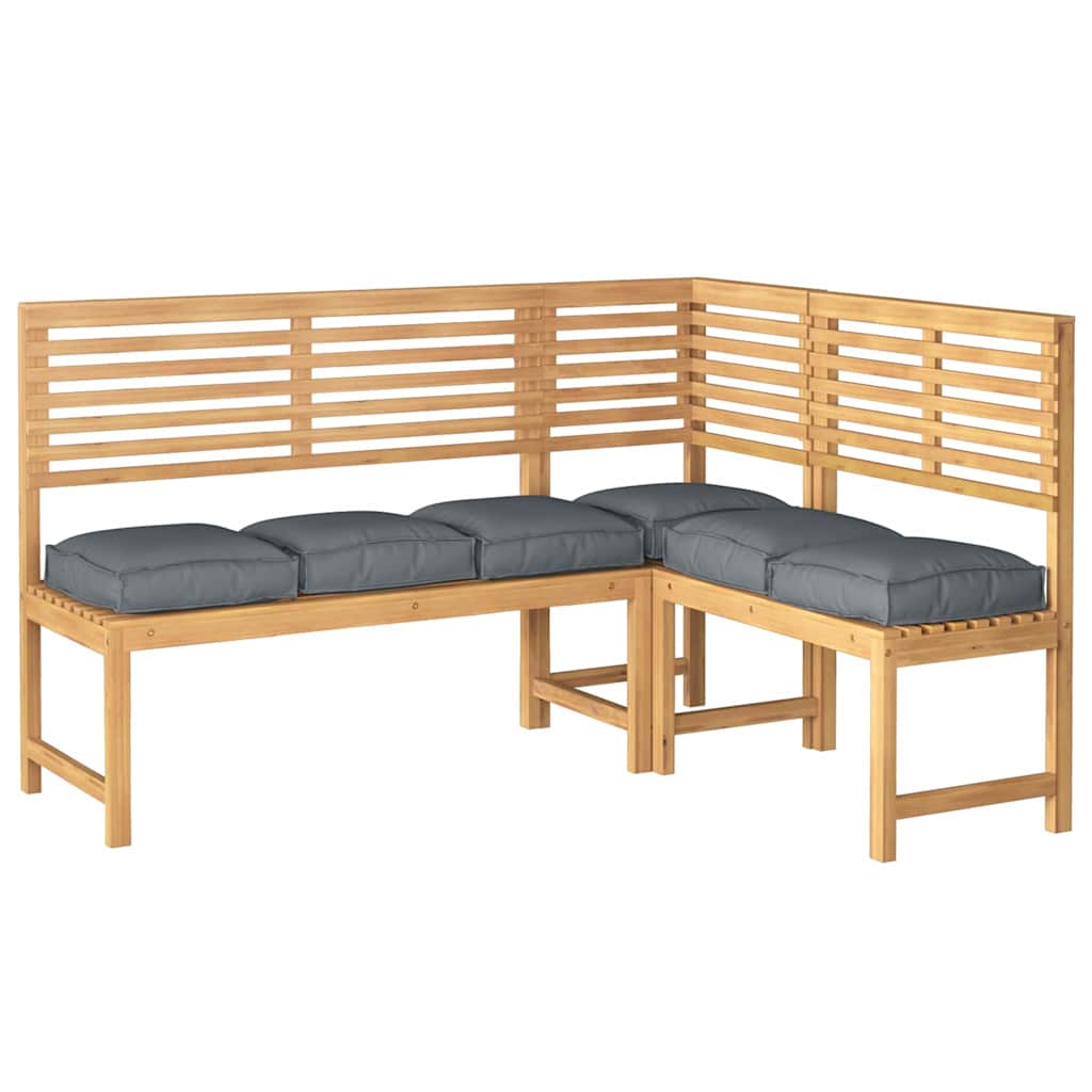 Kissen 2 pcs Anthrazit 40 x 40 x 8 cm Oxford-Stoff