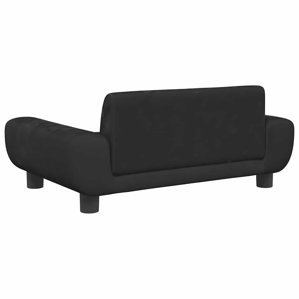 Kindersofa Blau 100x54x33 cm Samt