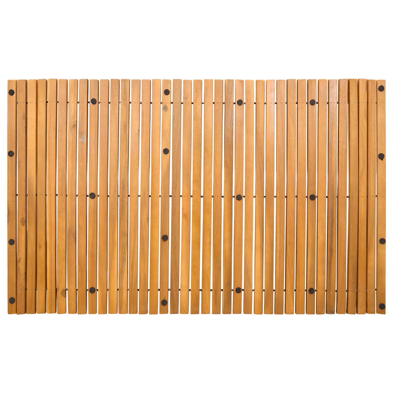 Badematte Braun 60 x 40 cm Massives Akazienholz