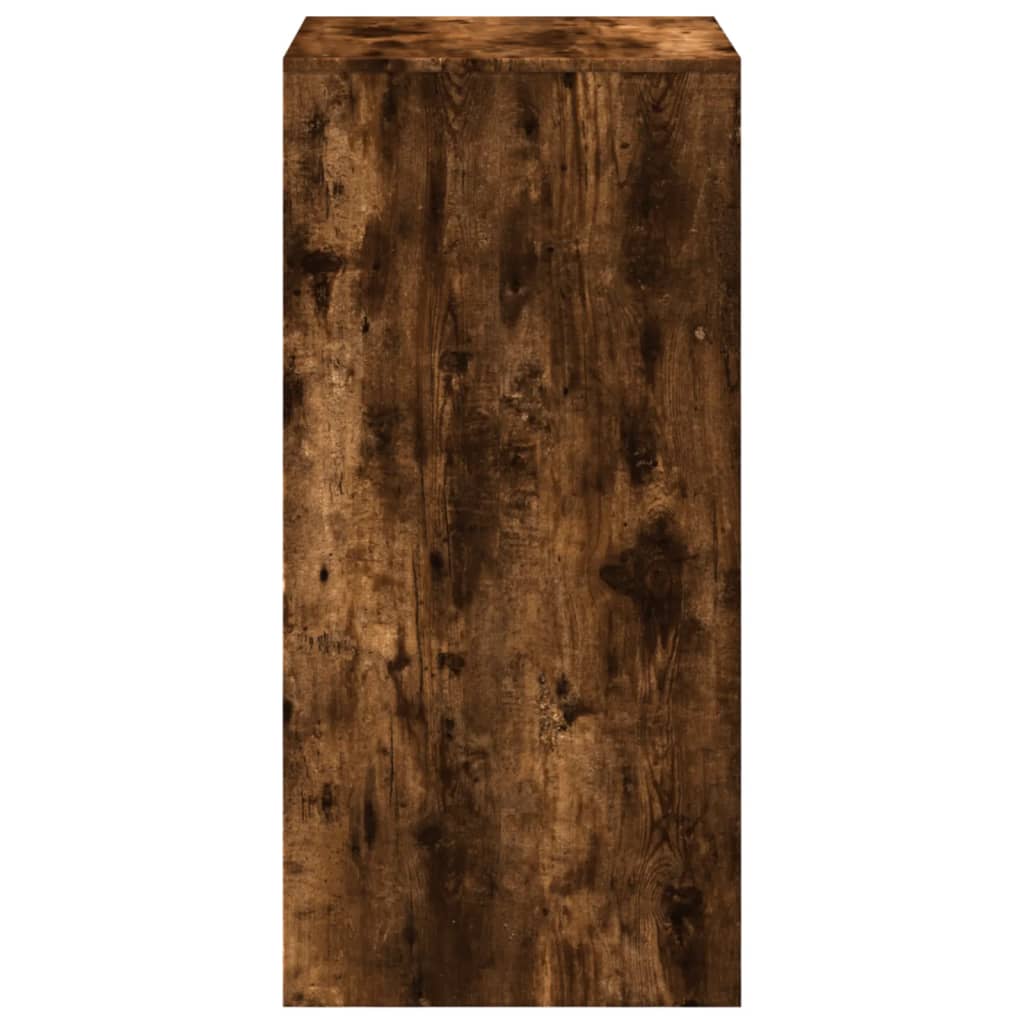 Bartisch Schwarz Eichen-Optik 102 x 50 x 103,5 cm Holzwerkstoff