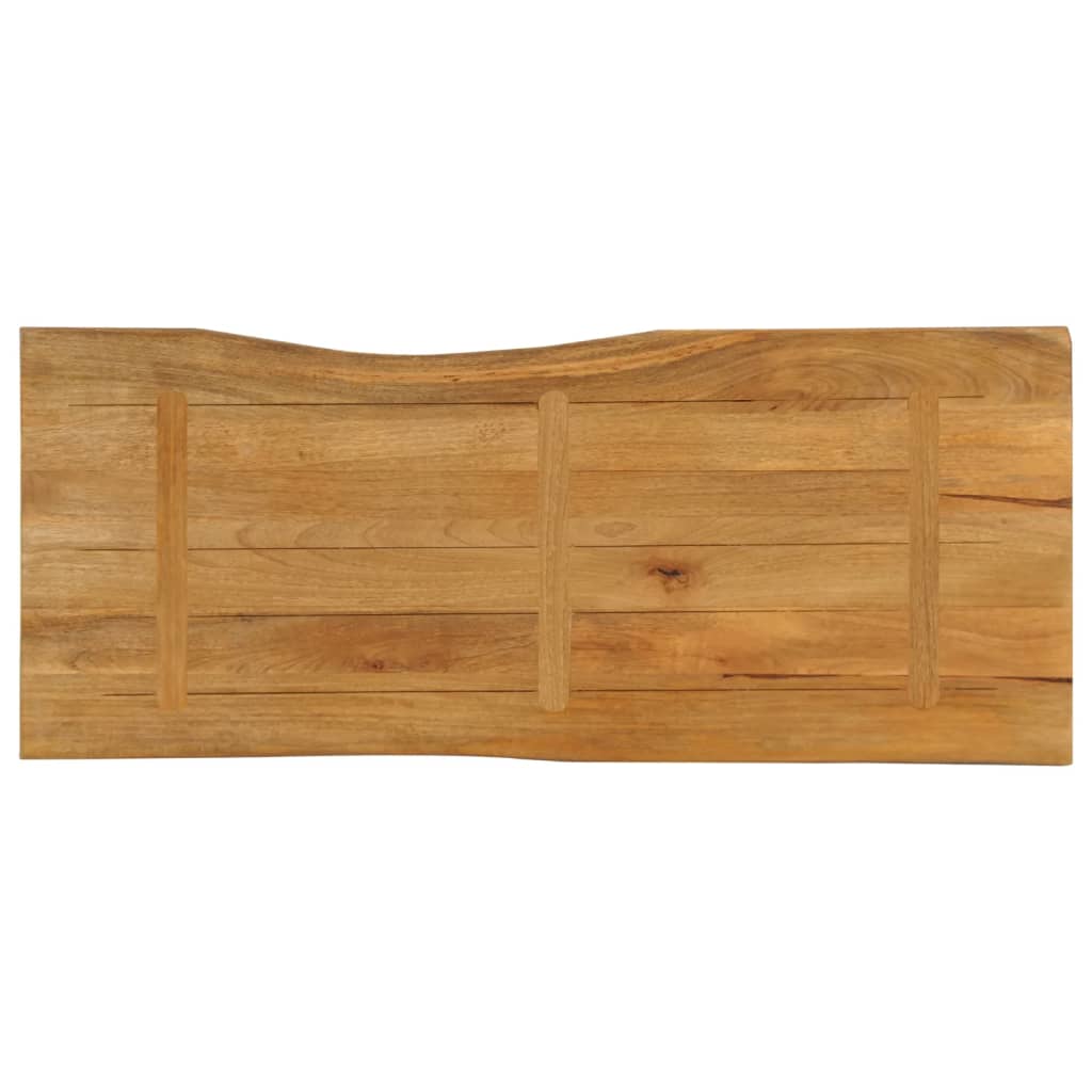 Tischplatte 40x40x2,5 cm Rechteckig Massivholz Akazie Baumkante