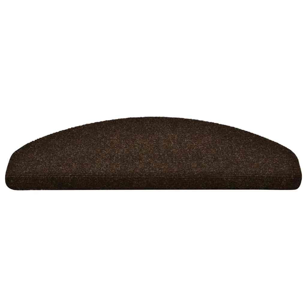 Stufenmatten Selbstklebend 15 Stk. 56x17x3 cm Hellbraun Halbrund