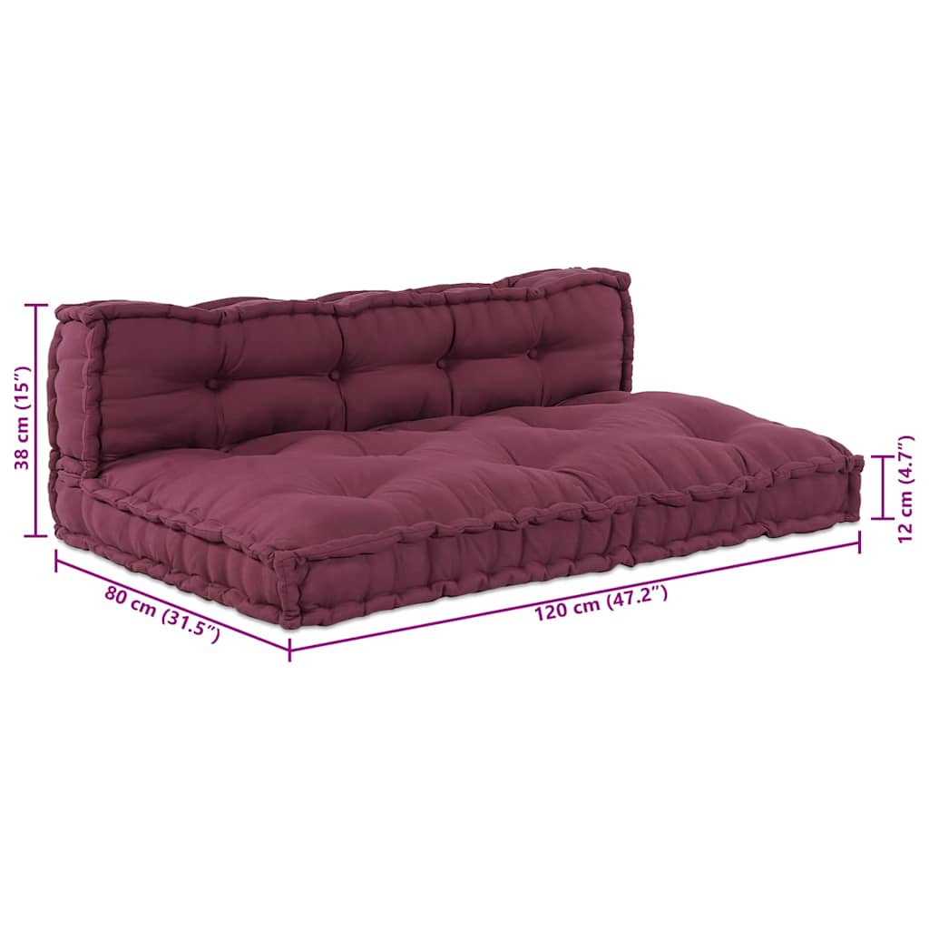 Palettensofa-Auflage Mehrfarbig Stoff Patchwork