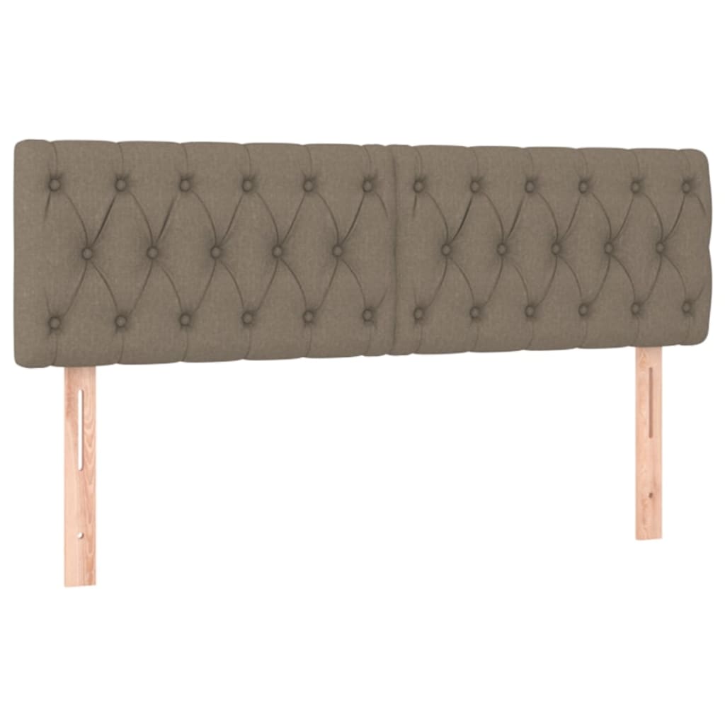 Kopfteil Hellgrau 80x7x118/128 cm Stoff