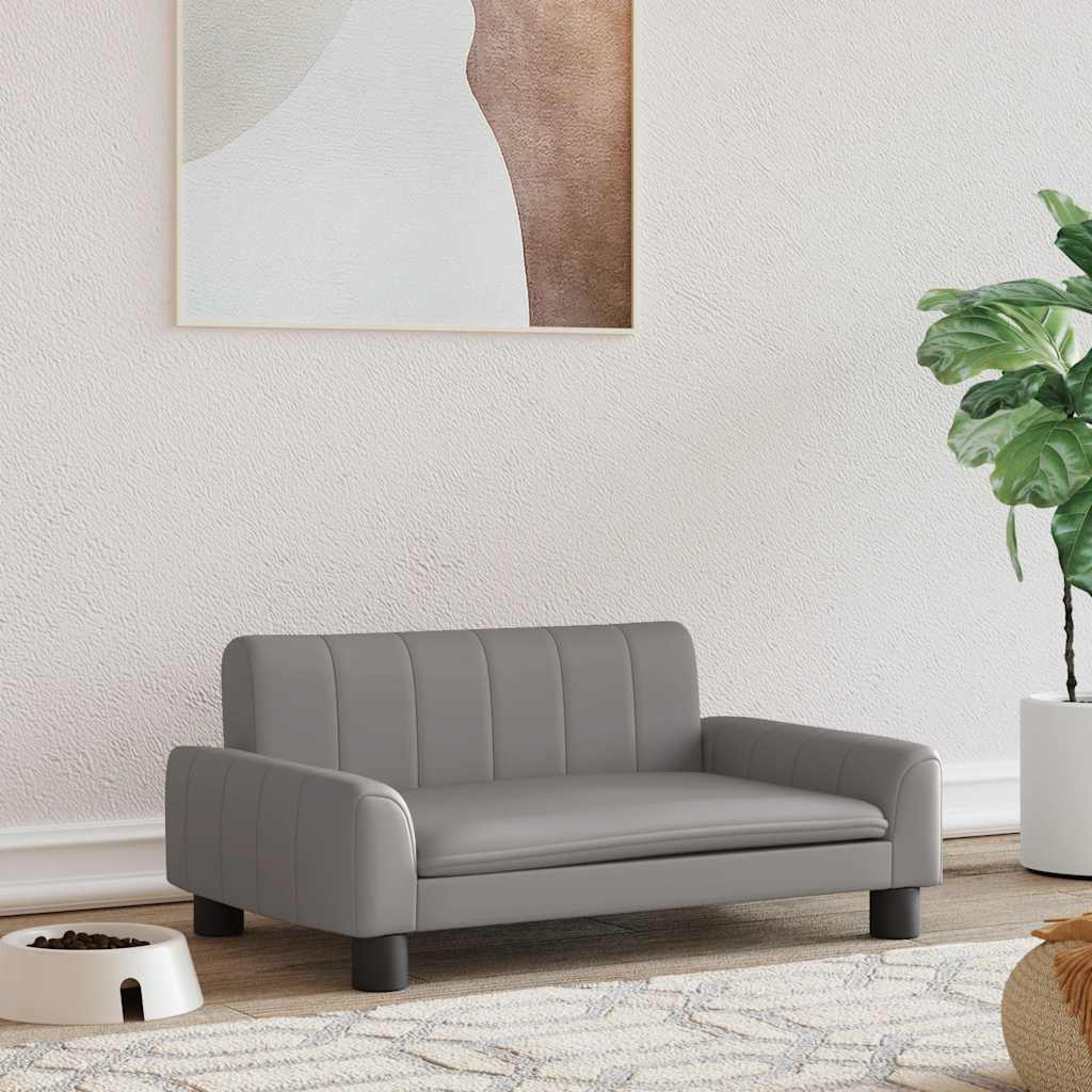 Hundebett Creme 90x53x30 cm Stoff