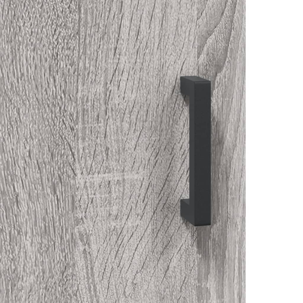 Highboard Hochglanz-Weiß 69,5x34x180 cm Holzwerkstoff