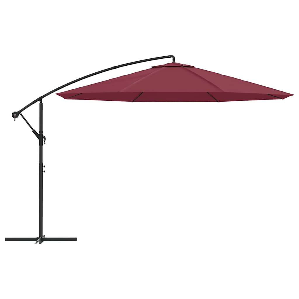Ampelschirm mit Aluminium-Mast 350 cm Taupe