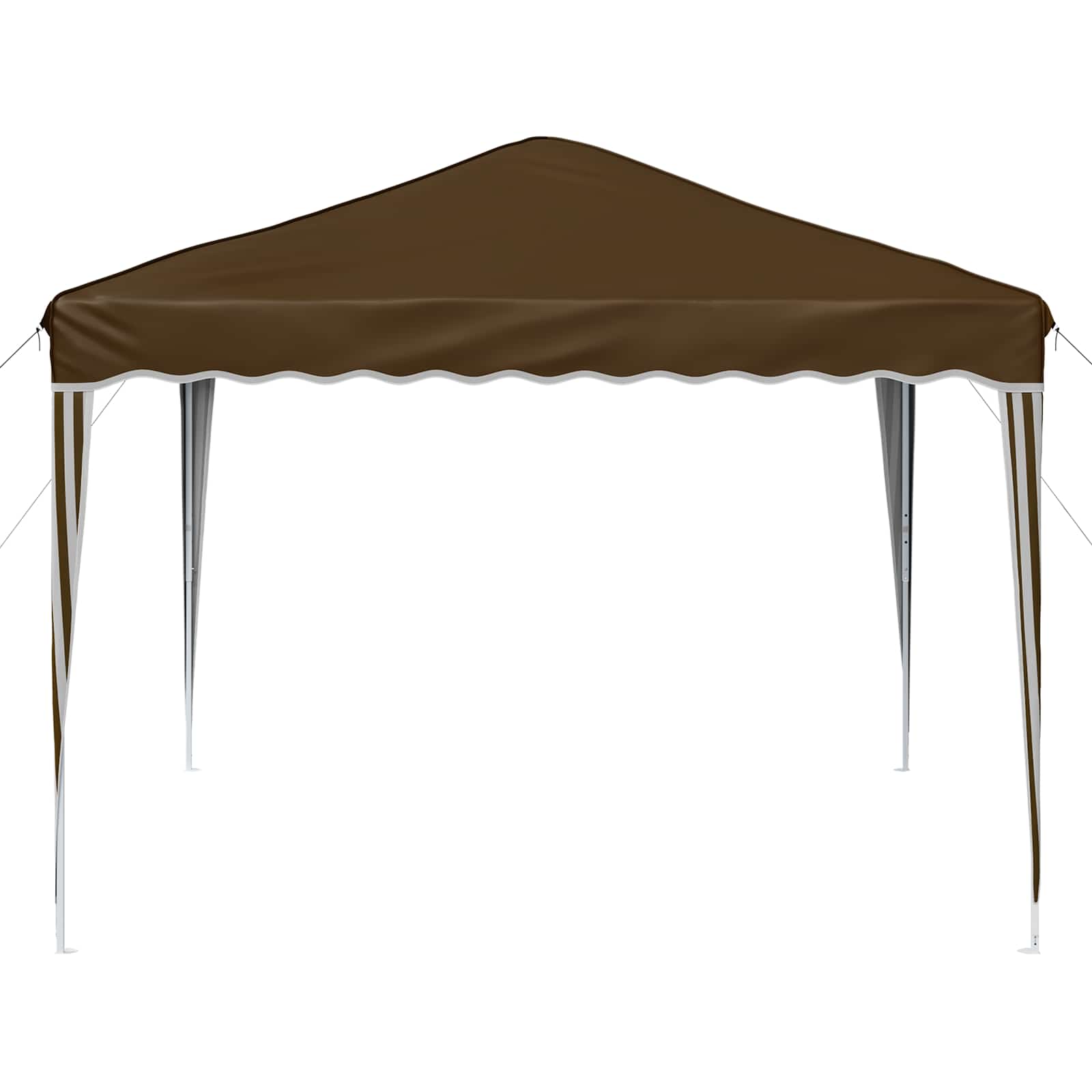 Pop-up Partyzelt 288 x 288 x 245 cm Creme Oxford-Stoff