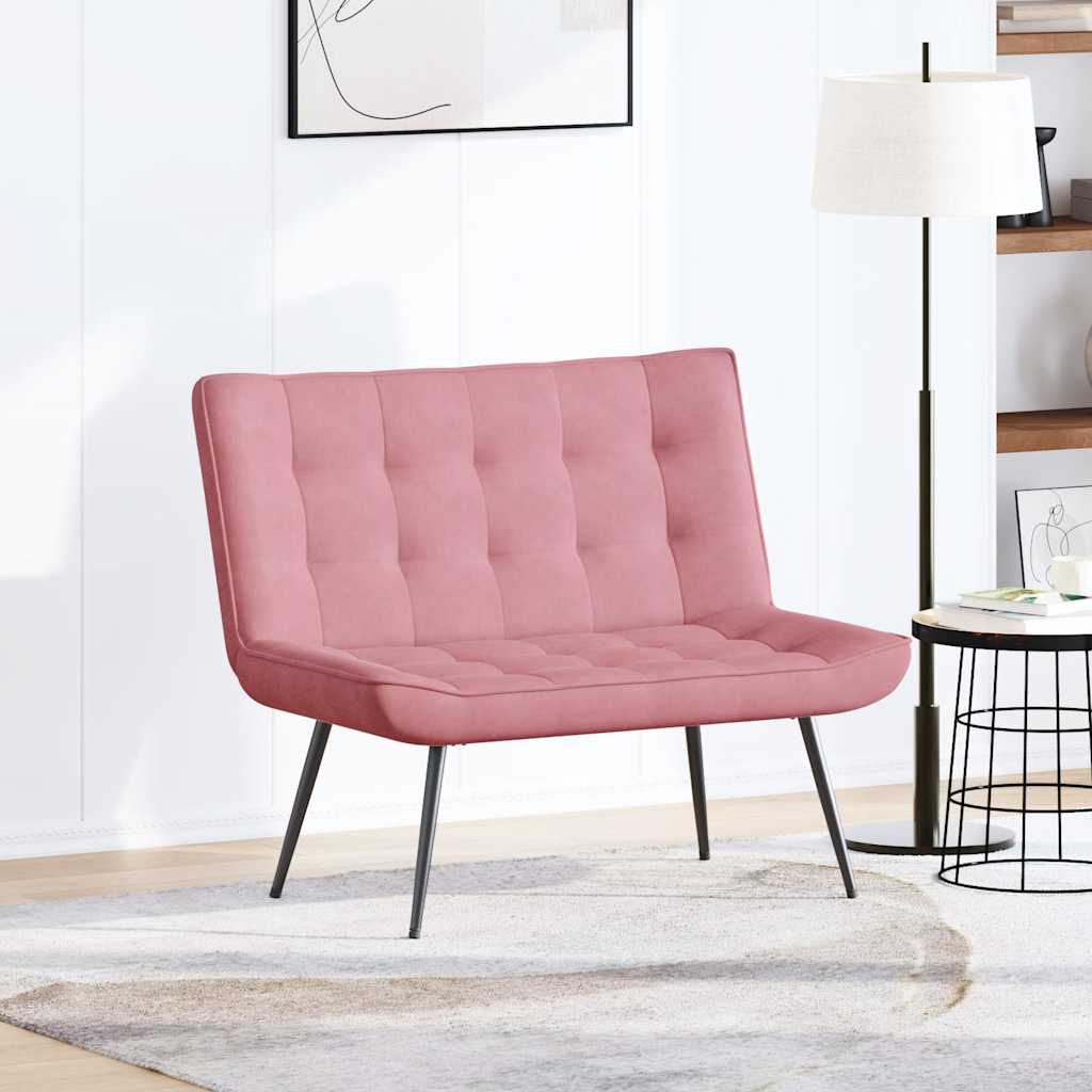 Sitzbank Hellgrau 110x74x84 cm Samt