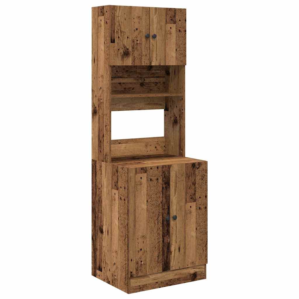 Küchenschrank Weiß 60x50x180 cm Holzwerkstoff